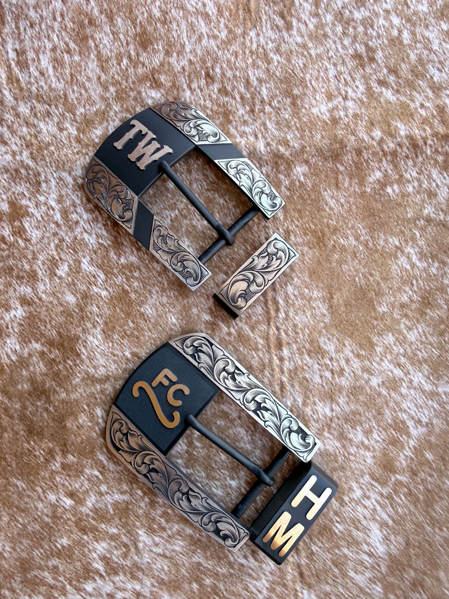 Custom Western Belt Buckle | 2-Piece Buckle Set
