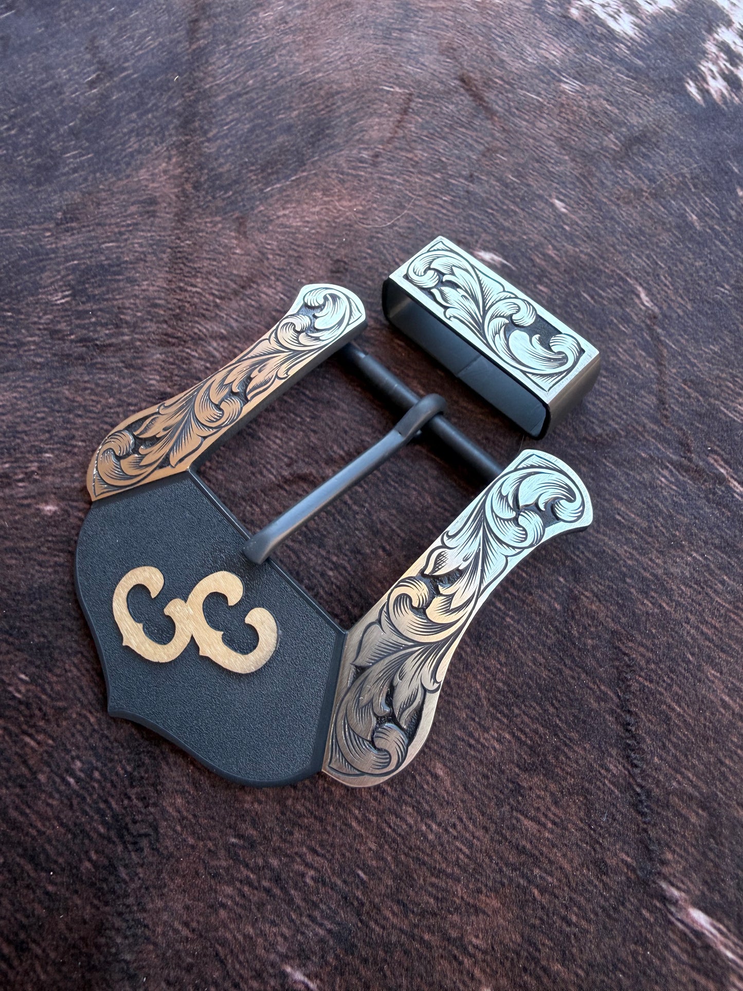 Custom Western Belt Buckle | 2-Piece Buckle Set