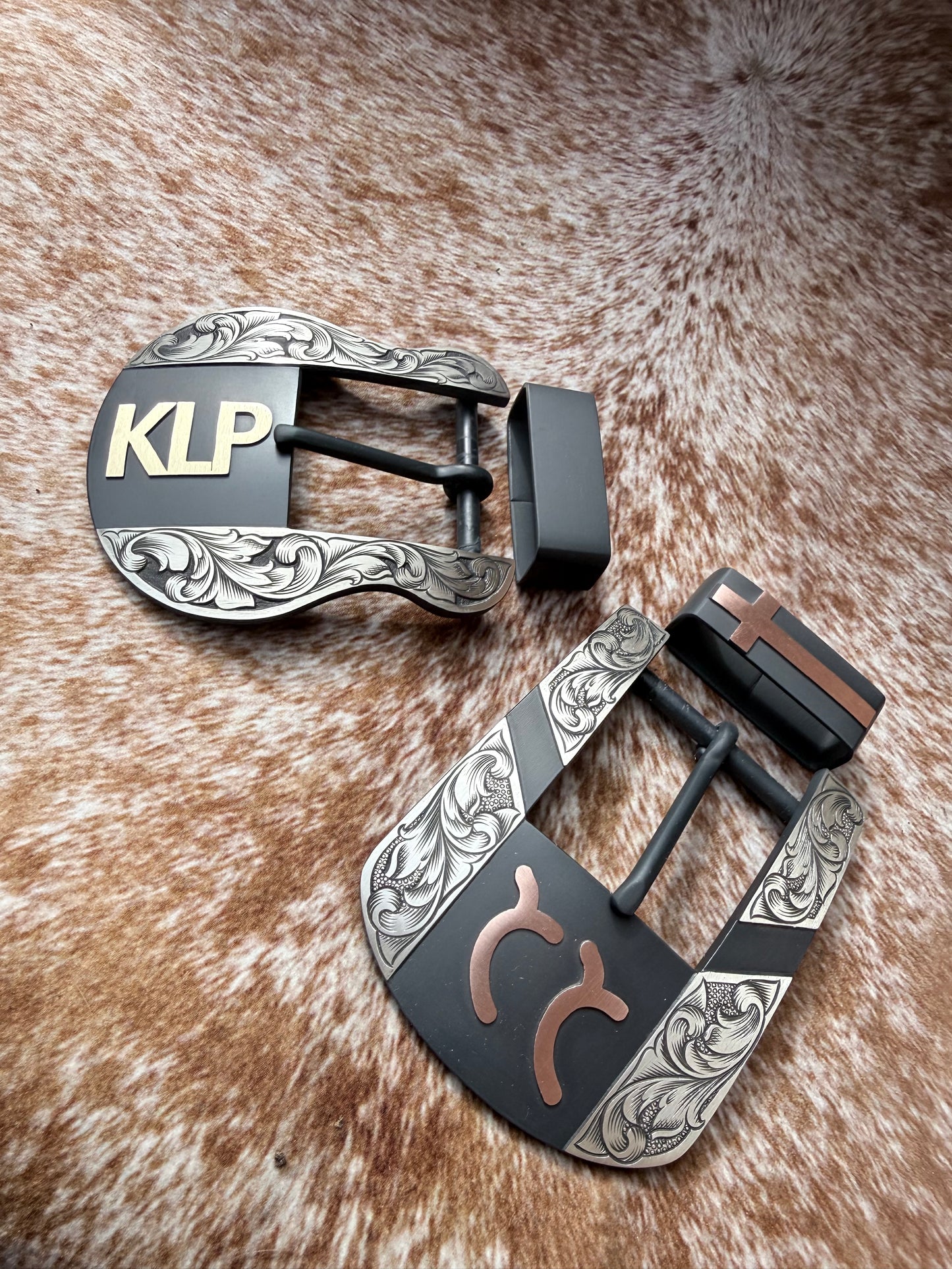Custom Western Belt Buckle | 2-Piece Buckle Set