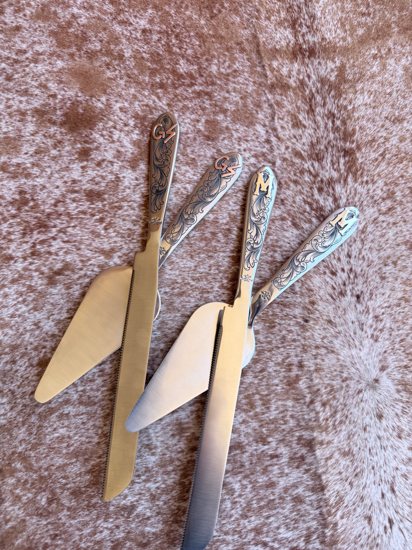Custom Wedding Cake Serving Set
