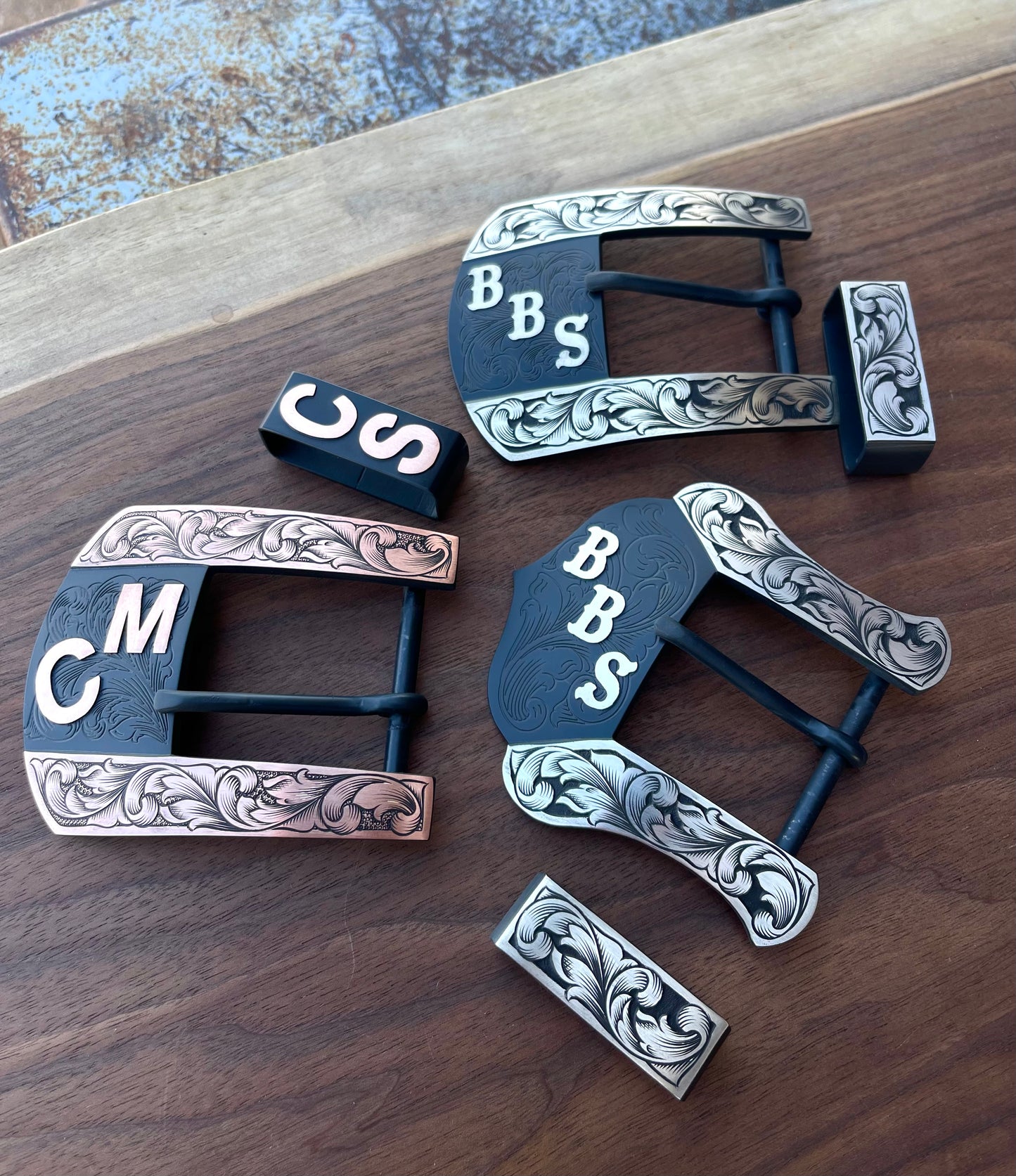 Custom Western Belt Buckle | 2-Piece Buckle Set