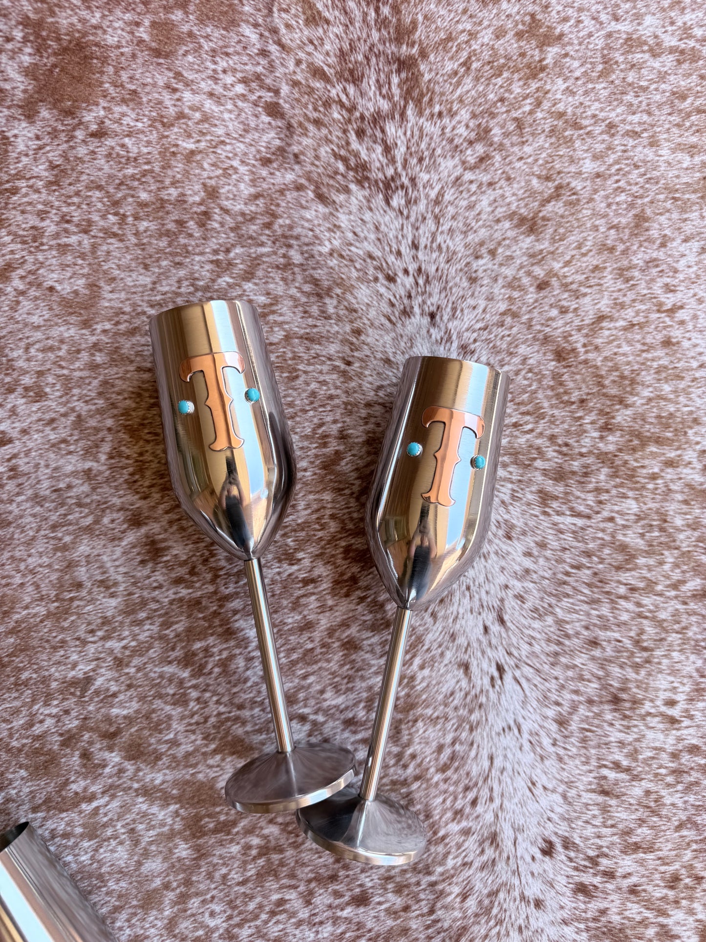Wedding Toast Glasses - Custom Champagne Flutes, Set of 2