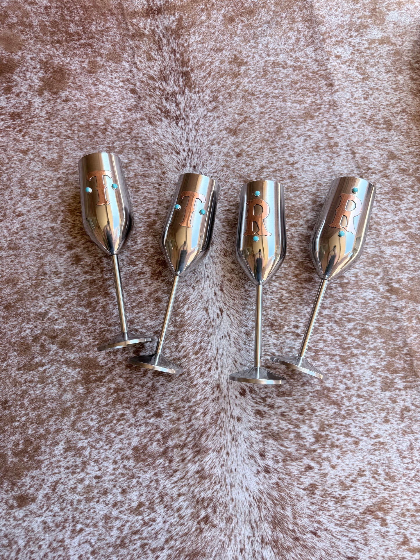 Wedding Toast Glasses - Custom Champagne Flutes, Set of 2