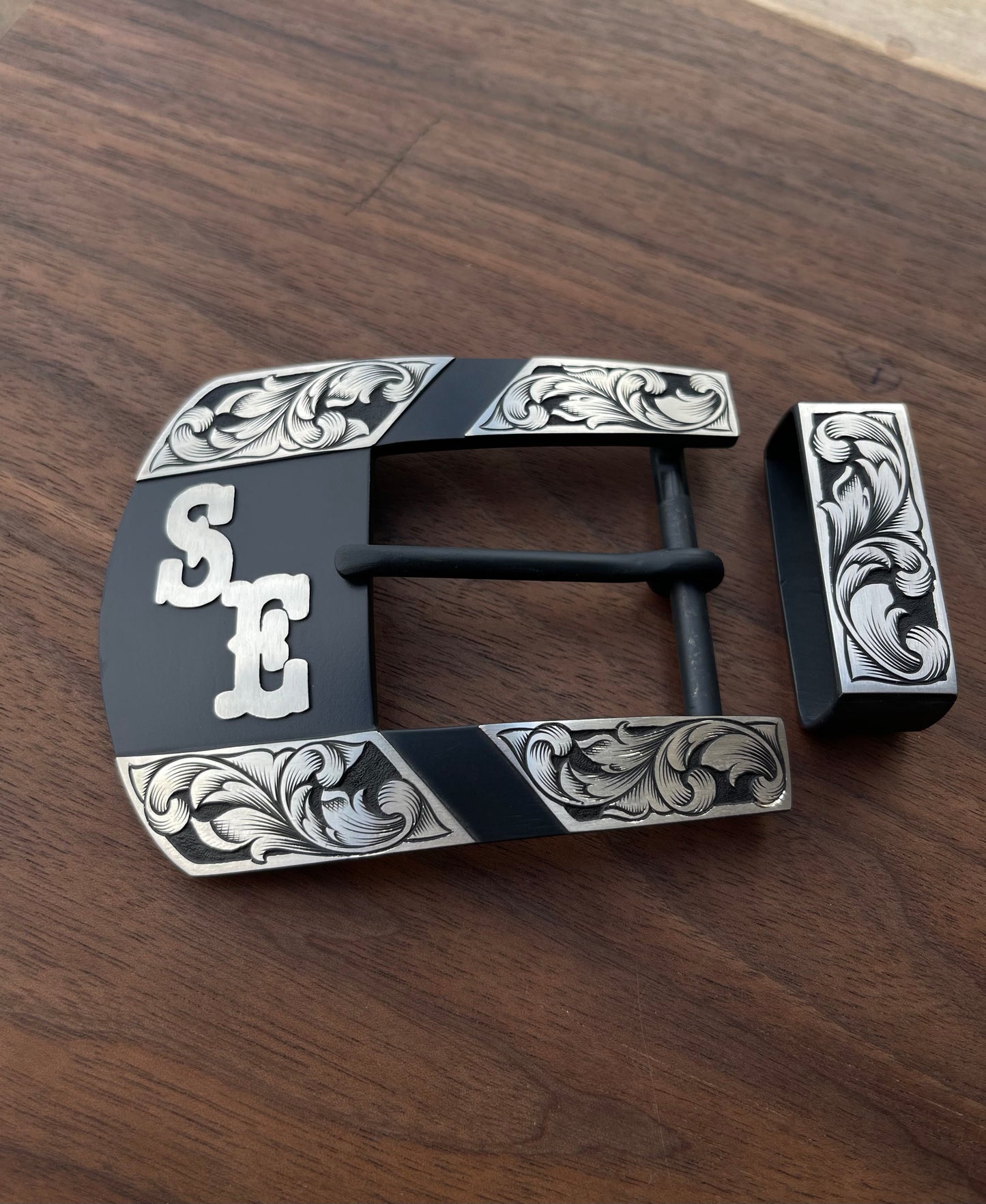 Custom Western Belt Buckle | 2-Piece Buckle Set