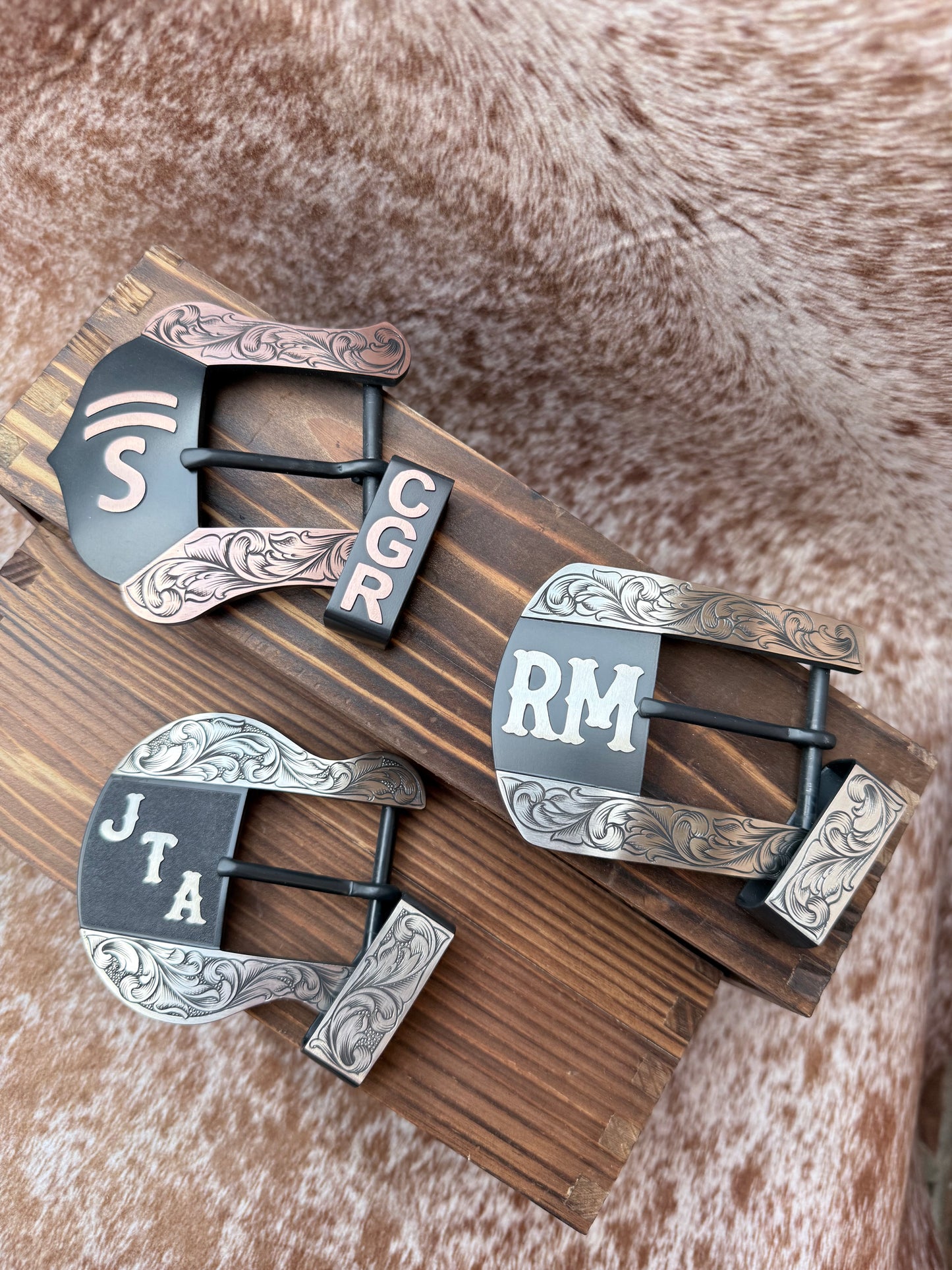Custom Western Belt Buckle | 2-Piece Buckle Set