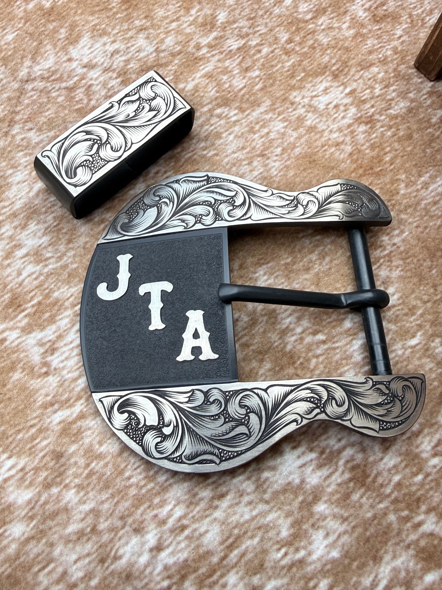 Custom Western Belt Buckle | 2-Piece Buckle Set