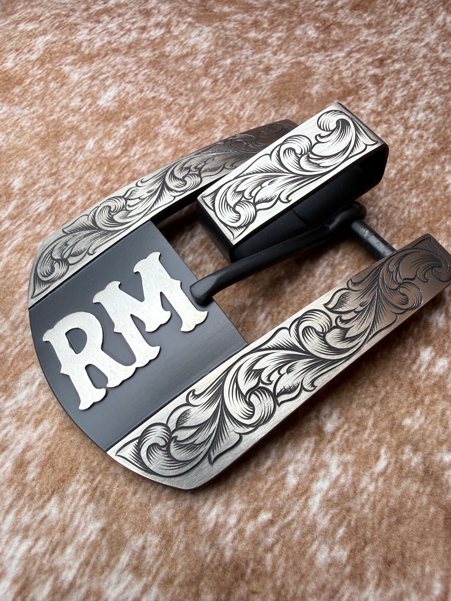 Custom Western Belt Buckle | 2-Piece Buckle Set