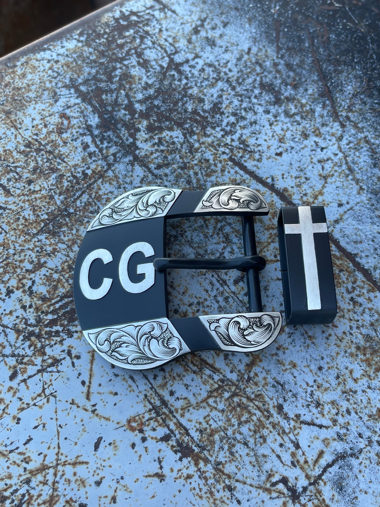 Custom Western Belt Buckle | 2-Piece Buckle Set