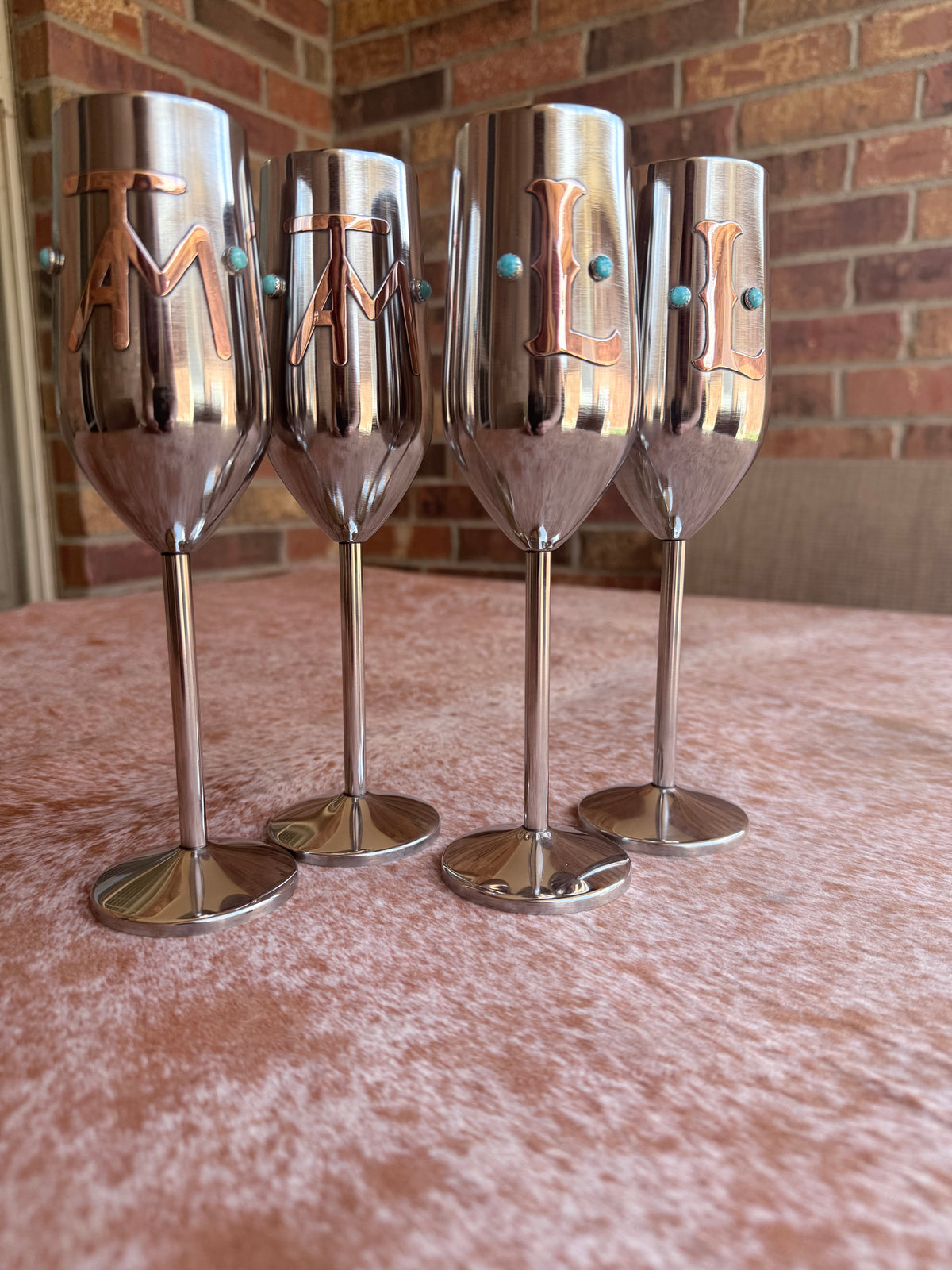 Wedding Toast Glasses - Custom Champagne Flutes, Set of 2