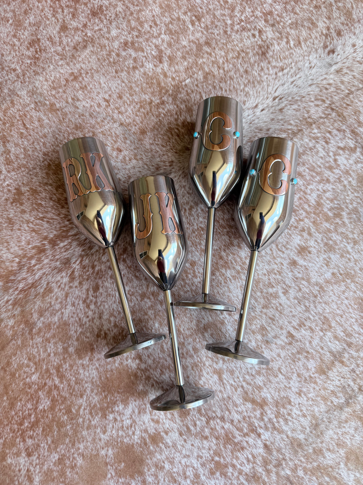 Wedding Toast Glasses - Custom Champagne Flutes, Set of 2