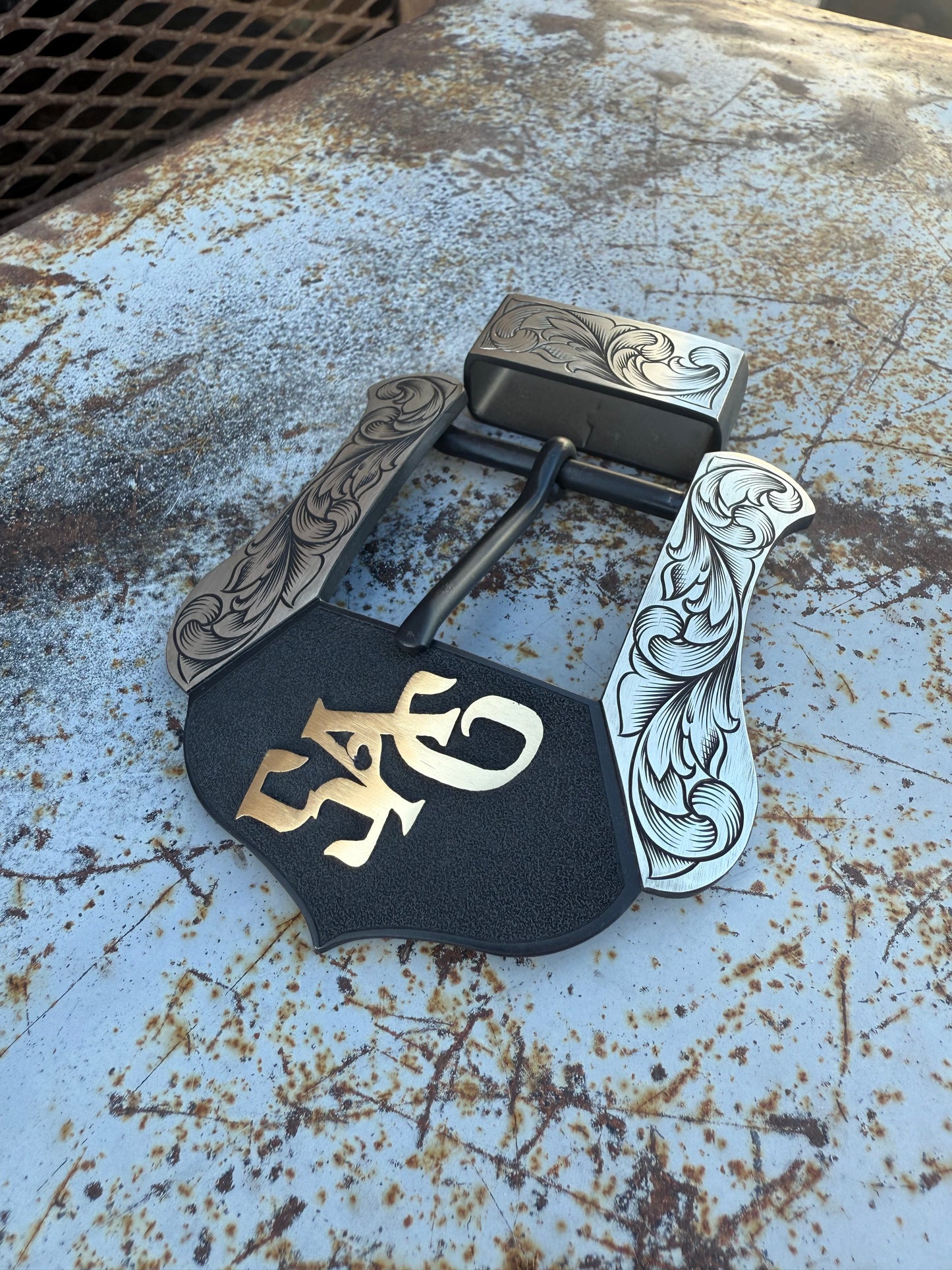 Custom Western Belt Buckle | 2-Piece Buckle Set