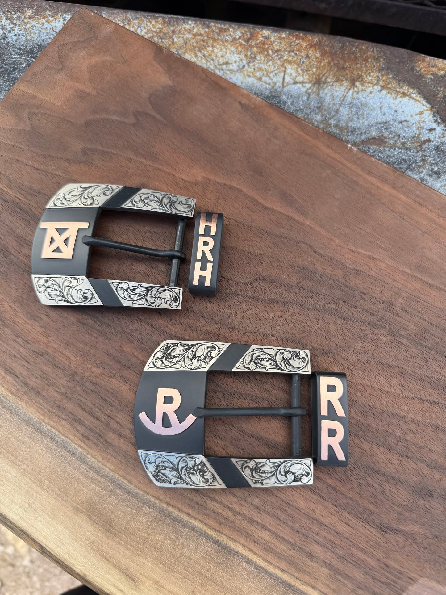 Custom Western Belt Buckle | 2-Piece Buckle Set