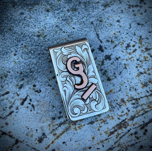Custom Stainless Steel Engraved Money Clip