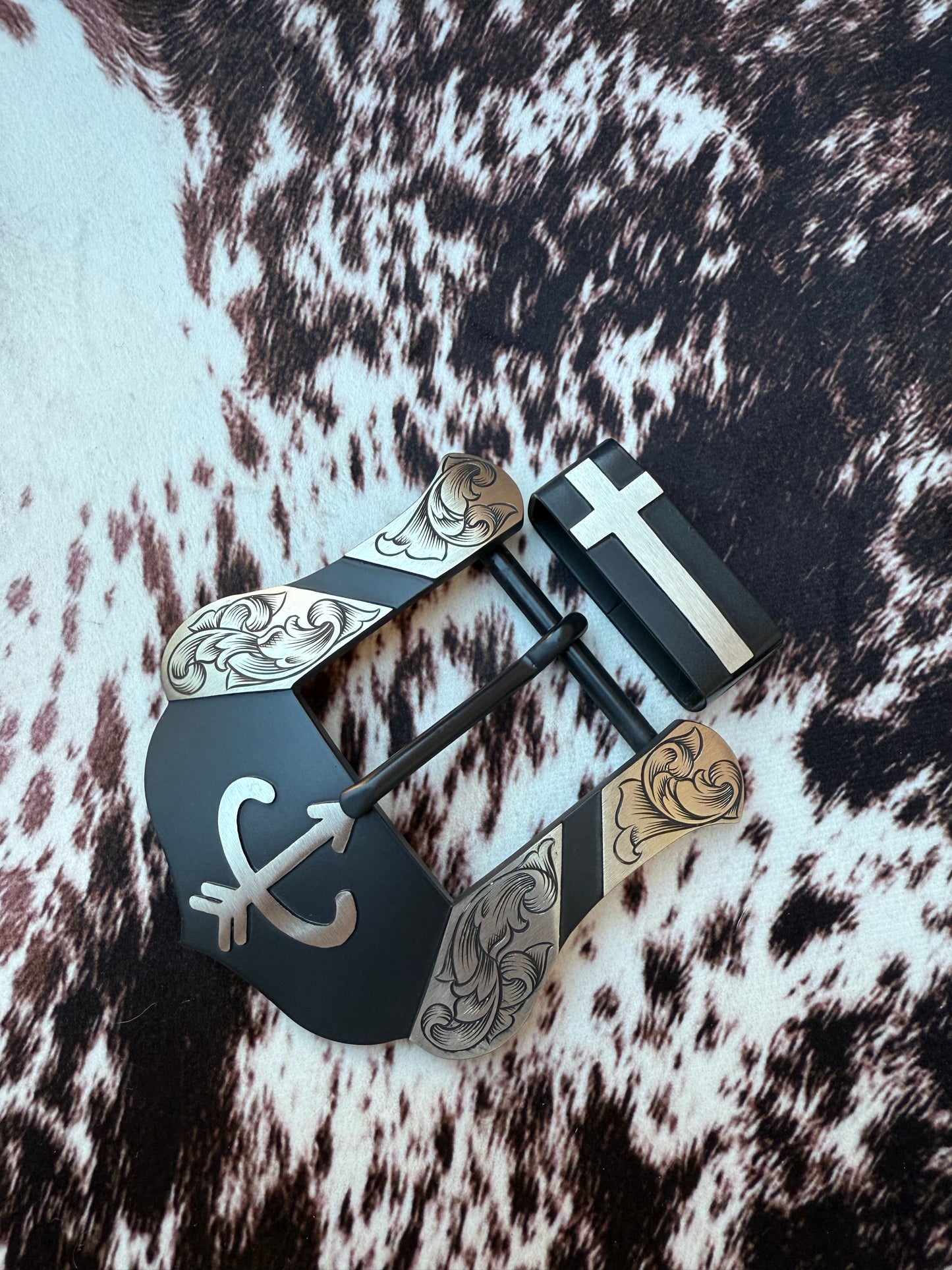Custom Western Belt Buckle | 2-Piece Buckle Set