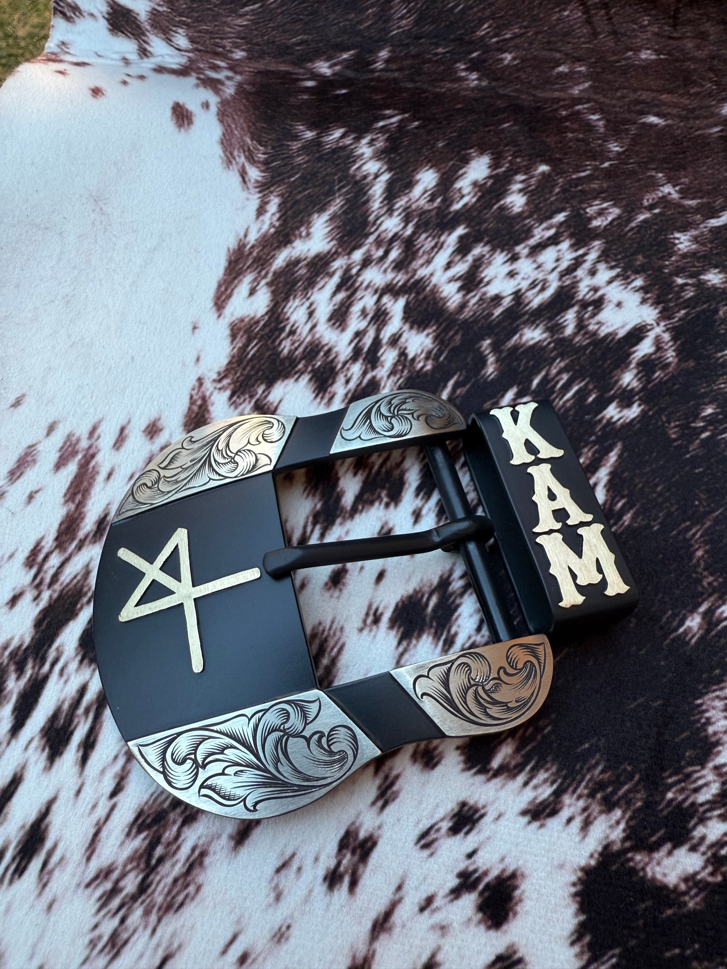 Custom Western Belt Buckle | 2-Piece Buckle Set