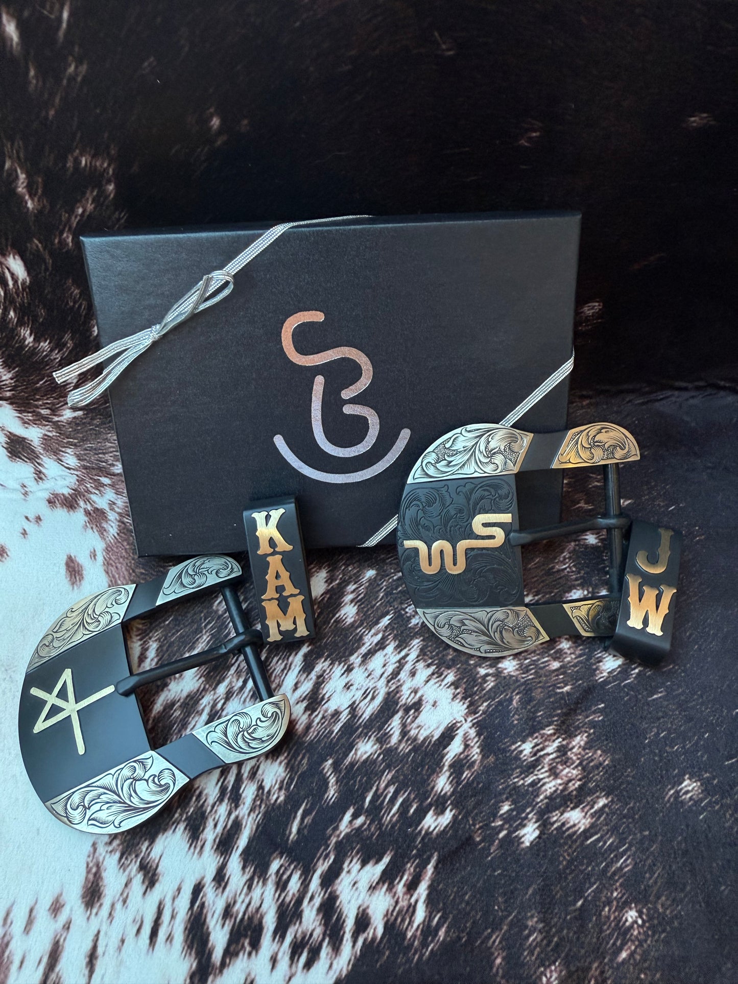Custom Western Belt Buckle | 2-Piece Buckle Set