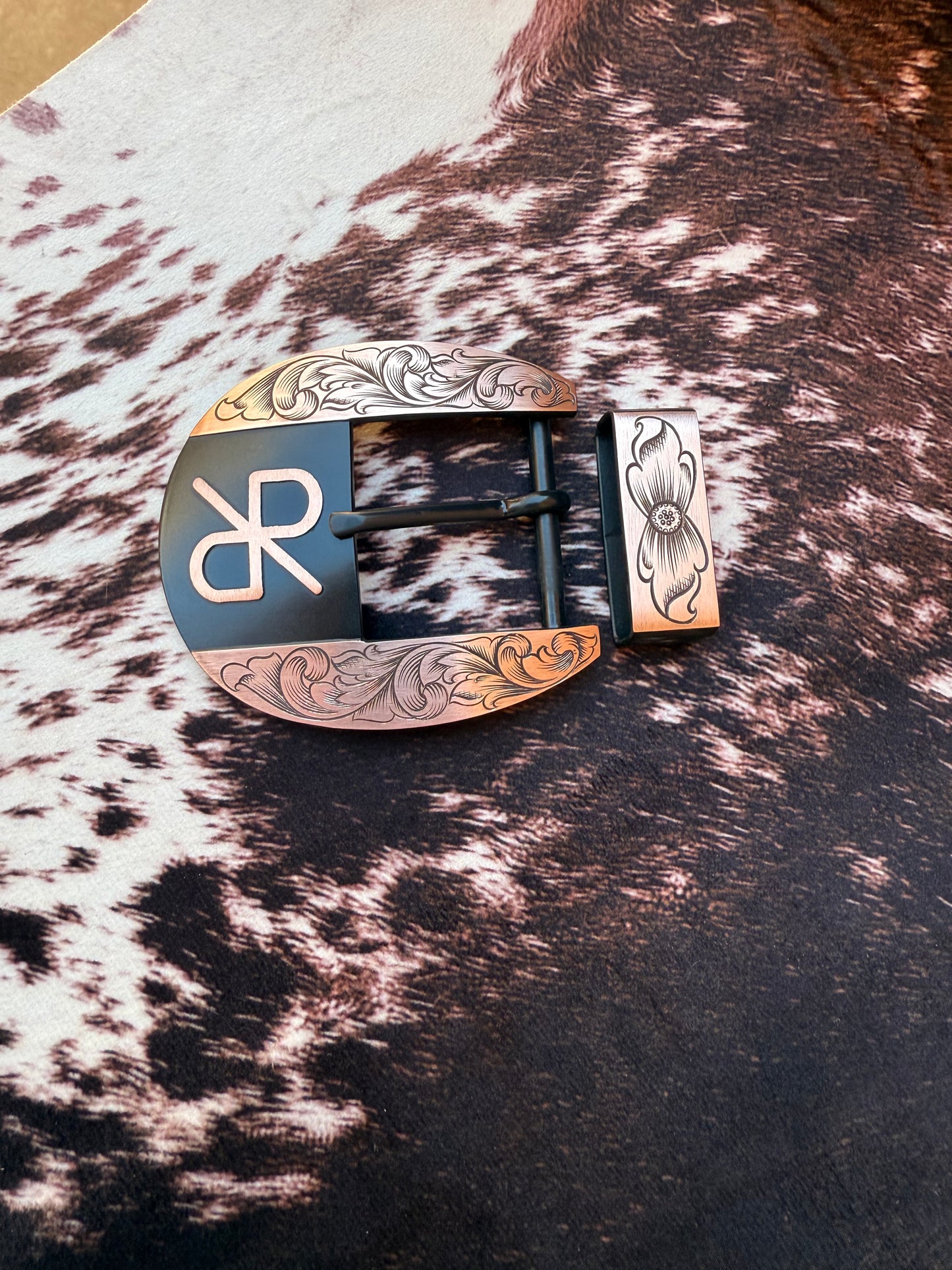 Custom Western Belt Buckle | 2-Piece Buckle Set