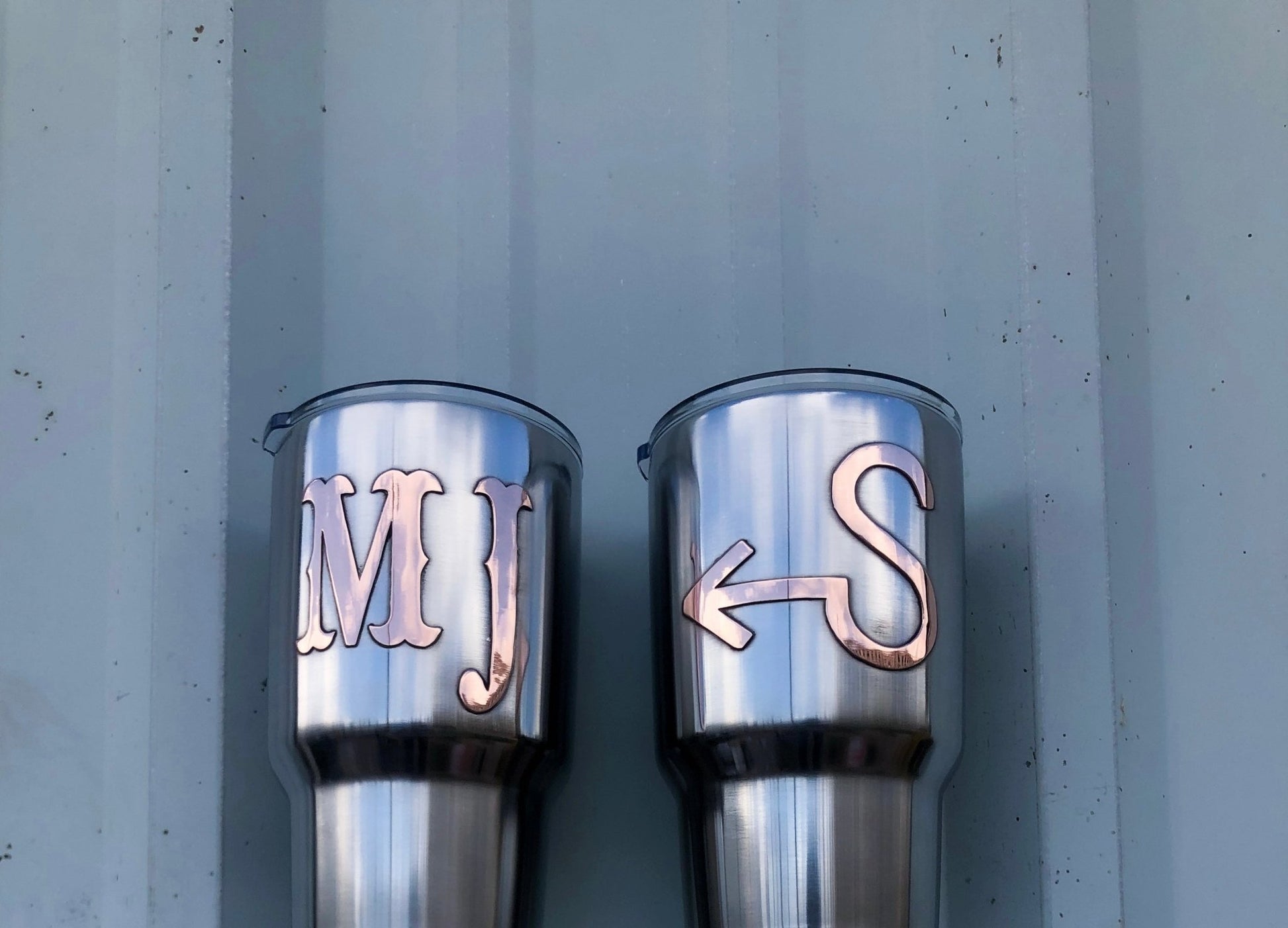 Custom Stainless Tumblers - Boles Silver