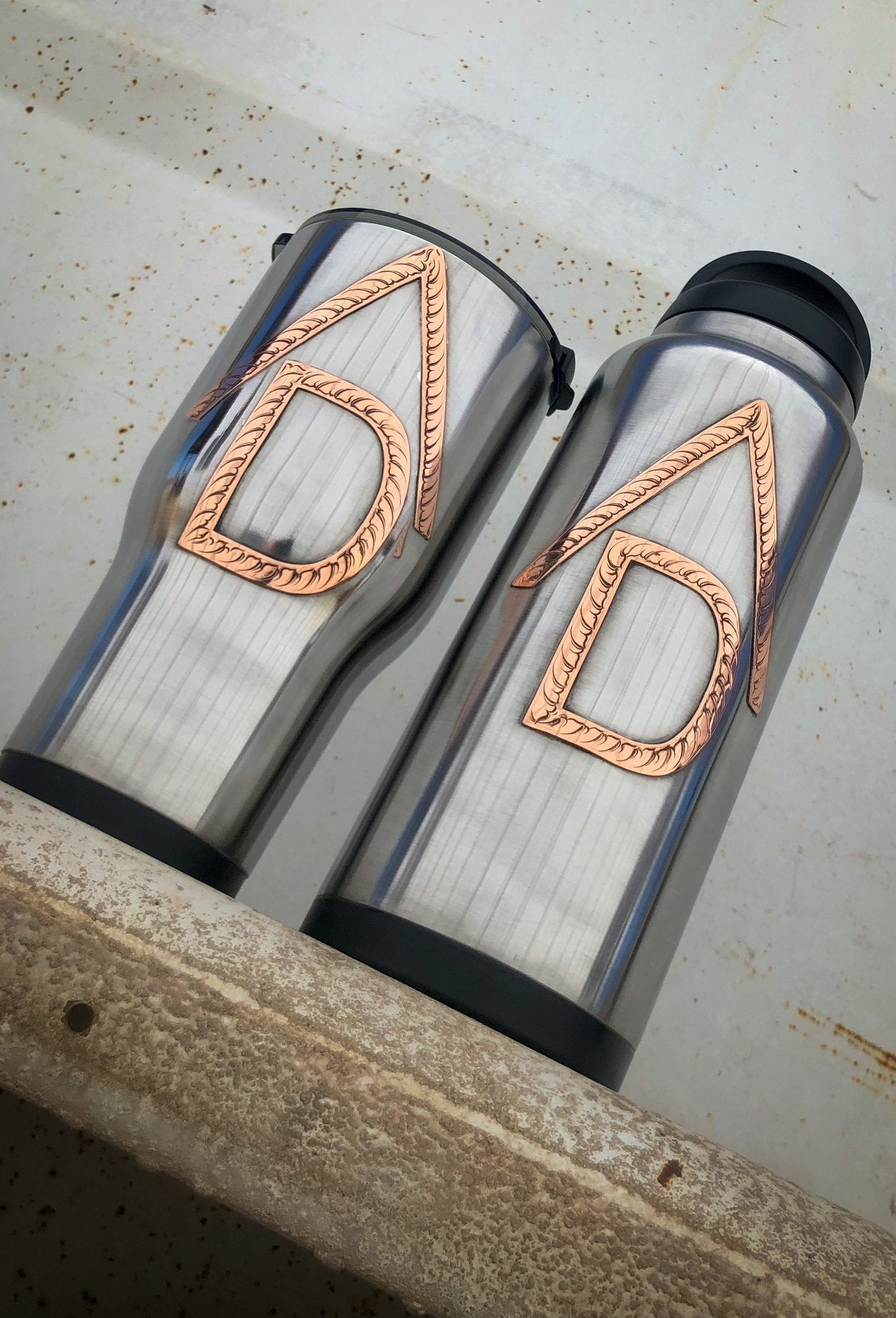 Custom Stainless Tumblers - Boles Silver