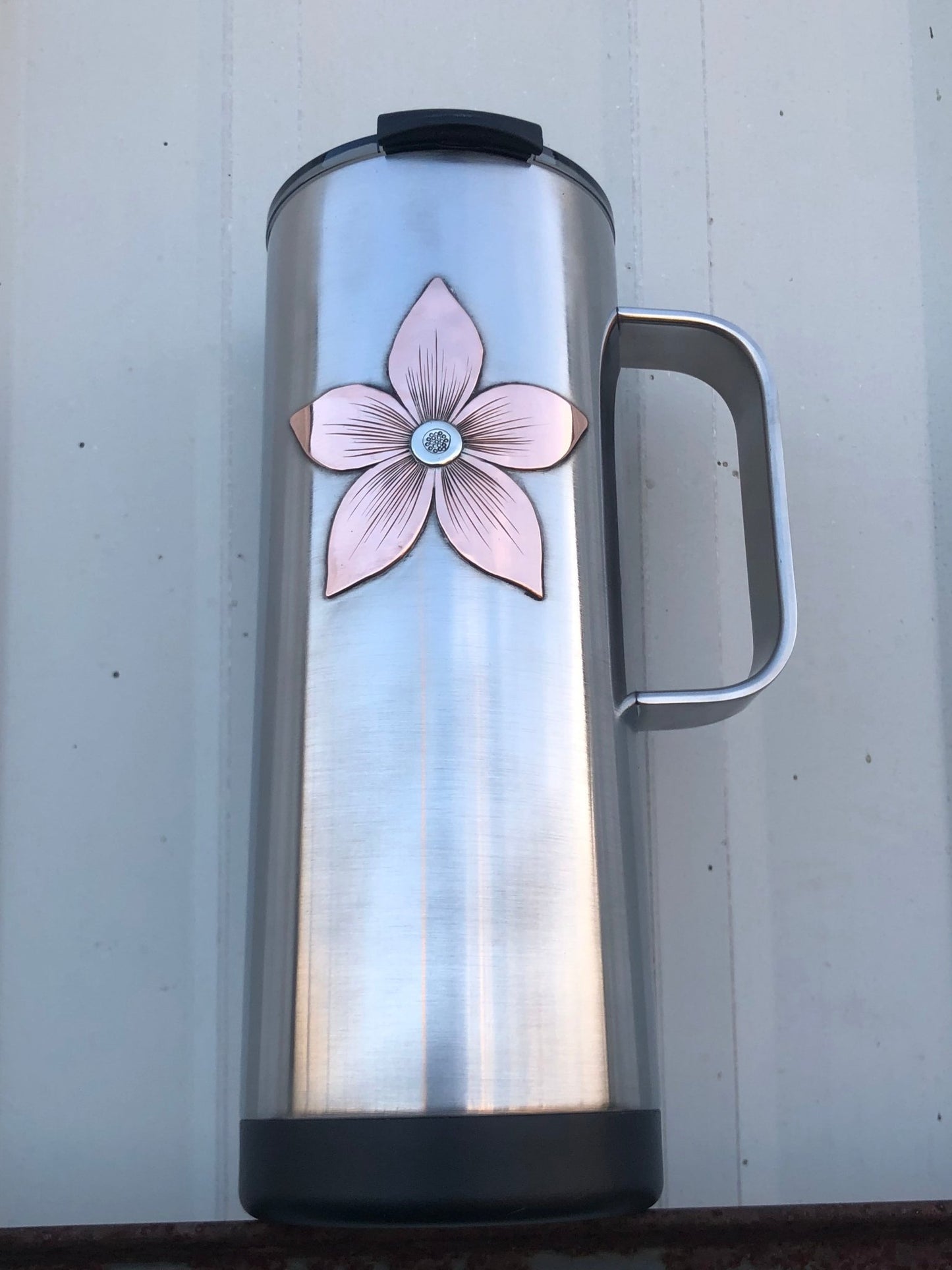 Custom Stainless Tumblers - Boles Silver