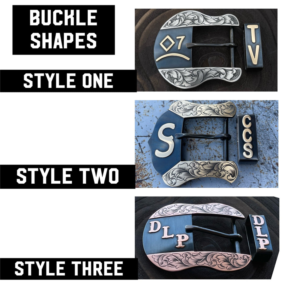 Custom Handmade Western Belt Buckle | Two-Piece Belt Buckle Set – Boles ...