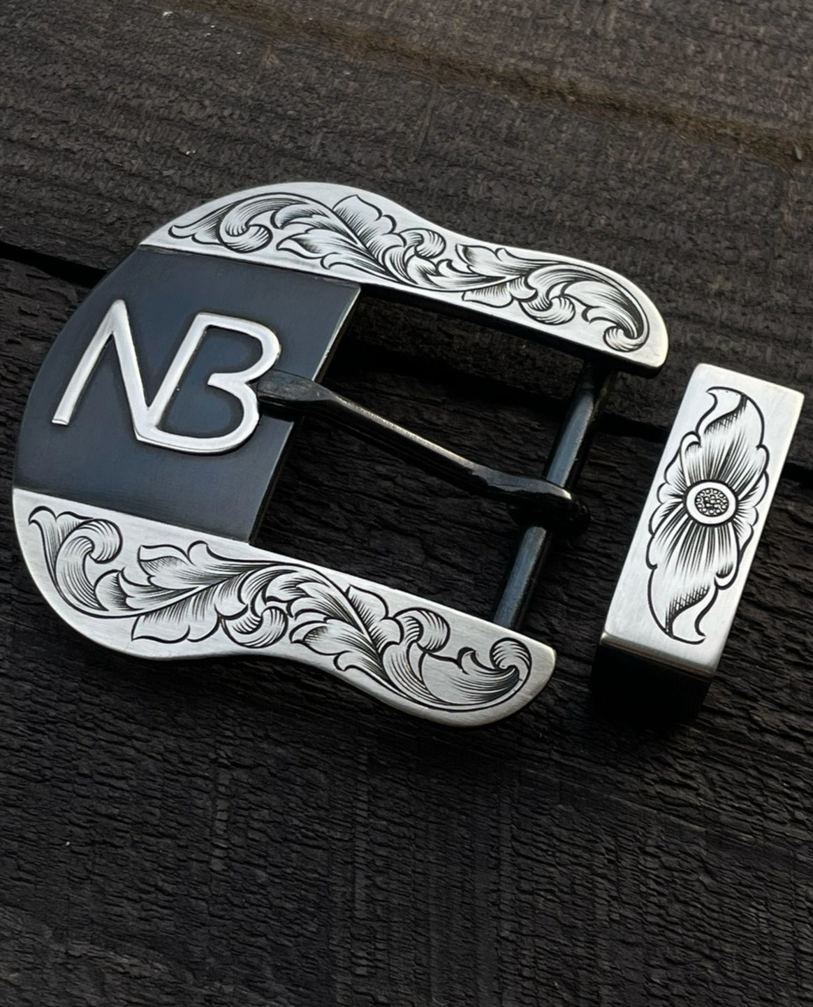 Custom Western Belt Buckle - Boles Silver