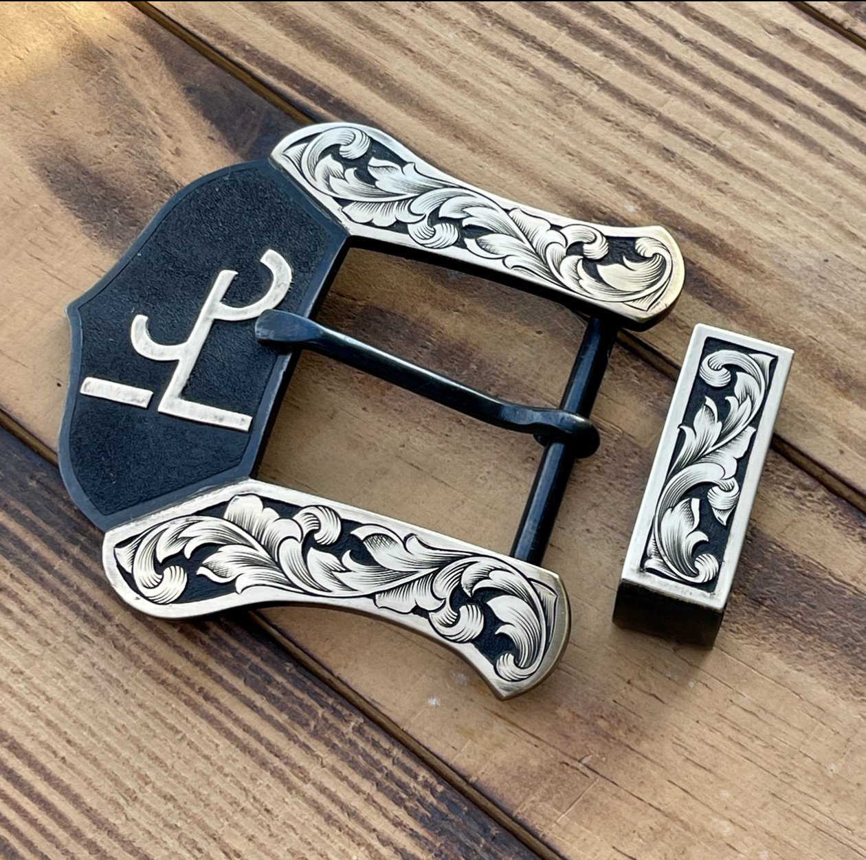 Custom Western Belt Buckle - Boles Silver