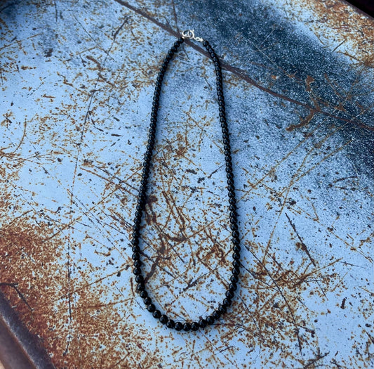 Midnight Phoenix 17” necklace - Boles Silver