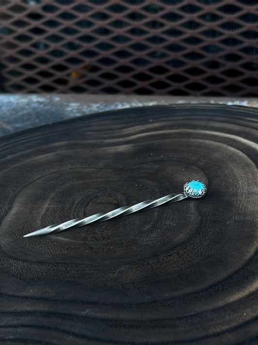 Turquoise Sterling Silver Cowboy Toothpick - Boles Silver