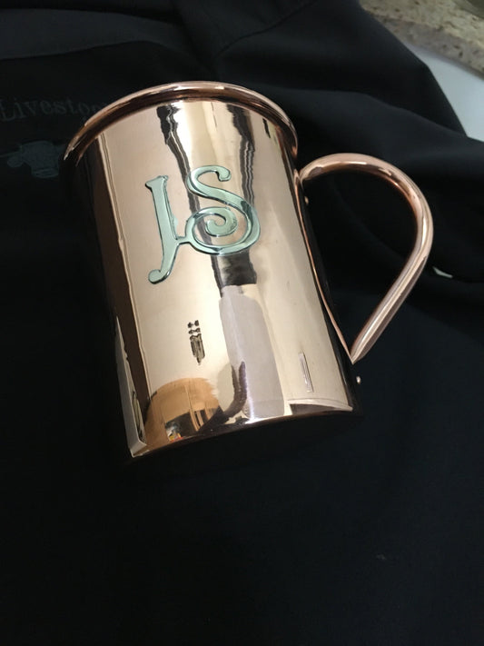 Silver Overlay custom copper mugs-Moscow mule mug