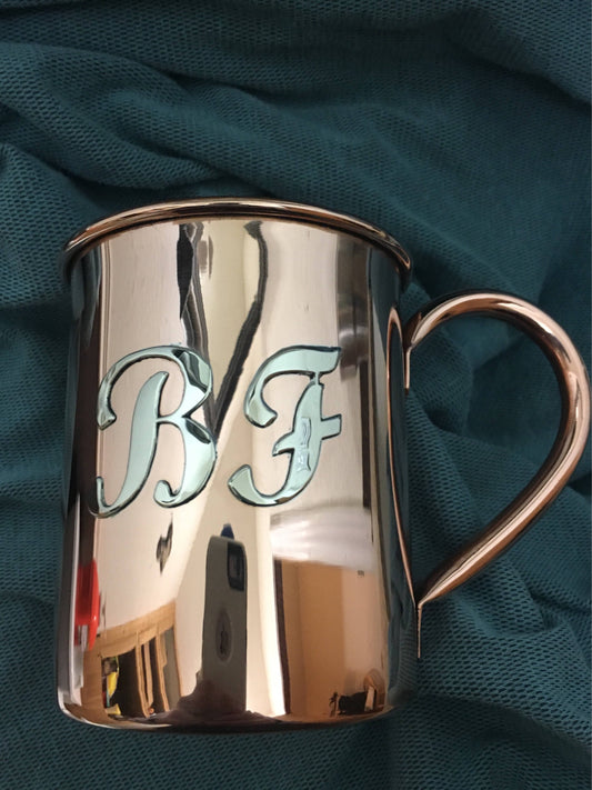 Silver Overlay custom copper mugs-Moscow mule mug