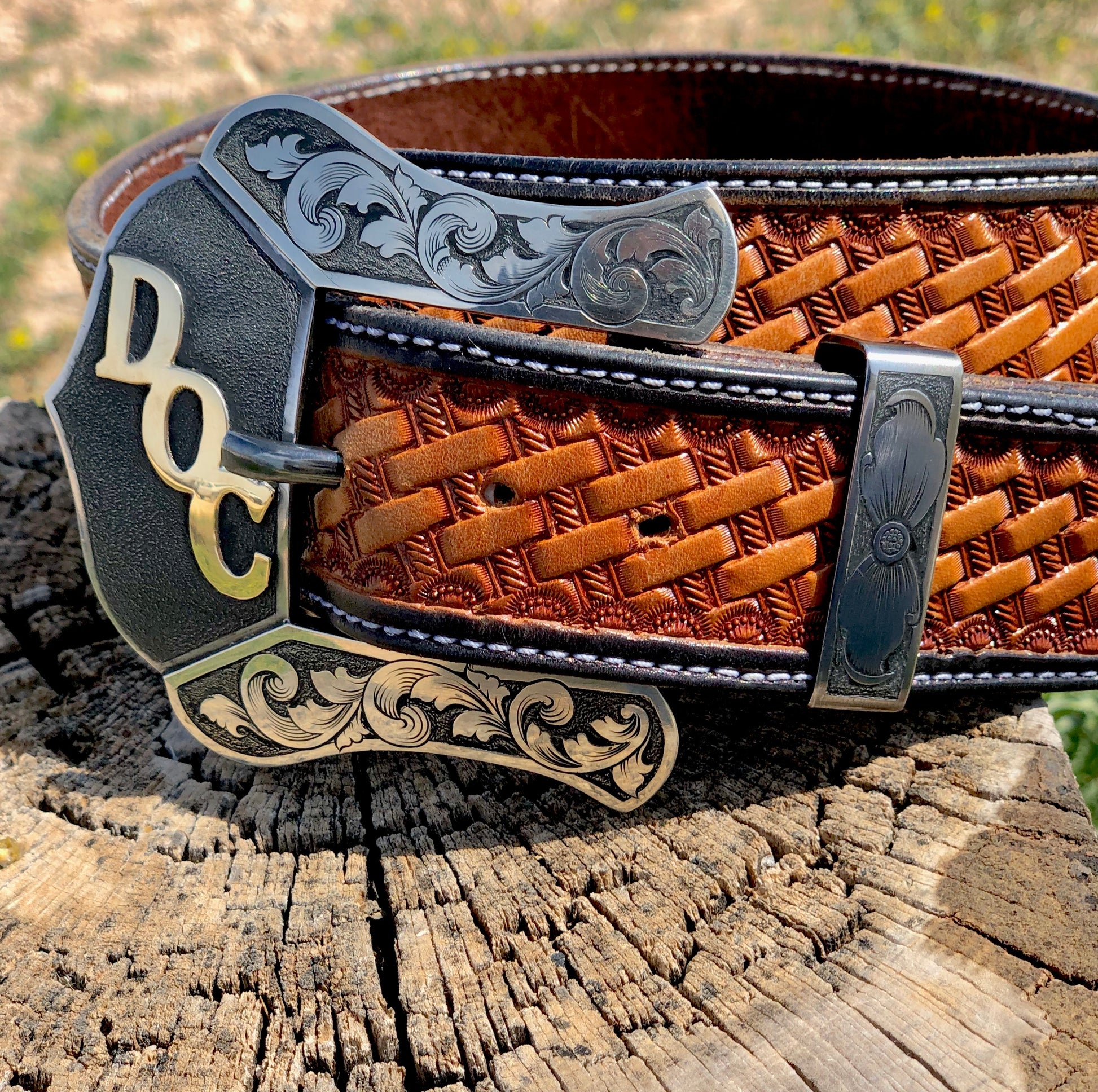 Traditional Handmade Leather Belt Ft Brass Horse Shoe Buckle 